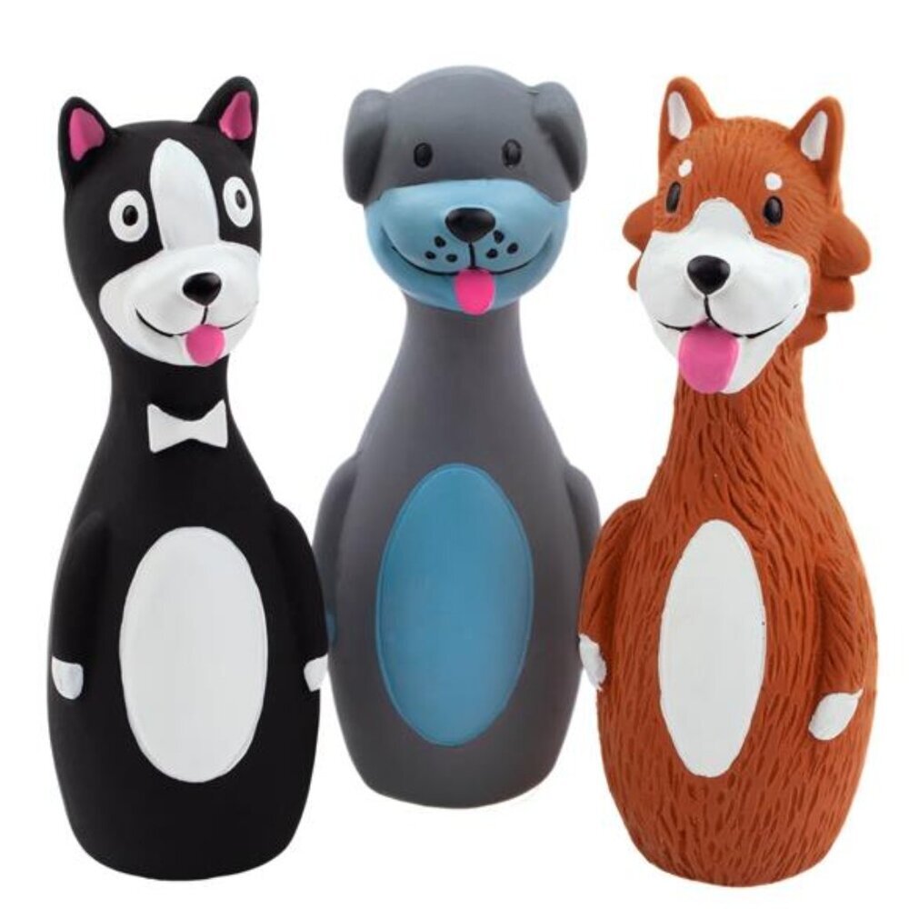 Squeaky Latex Dog Toys Standing Stick Dog Puppy Fetch Interactive Play - Picture 2 of 5